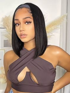 Hair Name: Headband Wig Hair Style: Straight Hair Length: 8-30 inch Wig Weight: 200-320g/Wig (Depending on Lengths and Density) Color: Natural Black Density: 180% Cap Size: Medium, about 22.5inches Quality: 100% Virgin Human Hair Last for One More Year Hairline Headband Shipment: DHL, FedEx, or UPS 5-7 business days. •Quick & Easy: guleless wig, Zero Skill is needed for Install •Soft & Smooth, Manageable & Comfortable •Easy to maintain and beginner-friendly •Soft & Smooth virgin hair that's Easy Style Straight Hair, Amber Hair, Brazilian Straight Human Hair, Headband Wig, Straight Bob, Beautiful Wigs, Hair Laid, Headband Wigs, Hair Texture