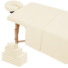 PRICES MAY VARY. 【Microfiber Massage Table Sheets Sets】:You will get 4 set of table sheet sets, includes 4 pack fitted sheet 36” W x 77” L x 7” H, 4 pack flat sheet 63" W x 100" L and 4 pack face cradle cover 13" W x 13"L x 5"H, can meet the simultaneous use of multiple massage beds, bring comfort to your customers 【Exquisite Craftsmanship】: These sheets sets are made soft heavy-duty strength 100% microfiber, beige table sheets soft and smooth ,massage table cover can perfectly fit the massage b Esthetician Bed Setup, Beige Sheets, Massage Beds, Massage Face, Sheets Bed, Massage Studio, Spa Room Decor, Massage Bed, Massage Tables