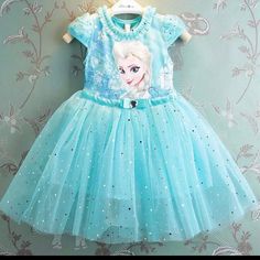 a dress with a frozen princess image on it