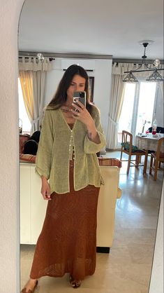 Modest Thailand Outfits, Boho Work Attire, Vintage Earthy Outfits, Vietnam Street Style, Modest Coastal Outfit, Boho Sporty Outfits, Coastal Hippie Outfits, Earthy Modest Outfits, Earthy Work Outfits