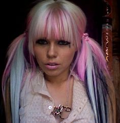 Kerli Koiv, 2000s Internet, 2014 Hair Trends, Rave Hair, Mint Hair, Y2k Mcbling, Custom Wigs