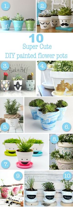 the top ten diy painted flower pots