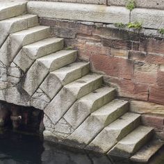 some steps going down into the water