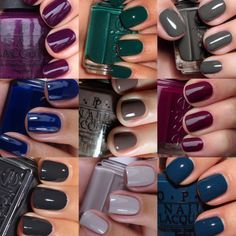 Pedicure Gel, Nails 2017, Nail Color Trends, Nagel Tips, Colorful Nails, Popular Nails, Fall Nail Colors, Autumn Nails