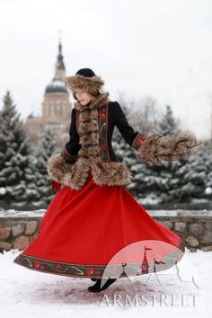 Original wool skirt Russian Folk Costume, Warm Skirt, Long Wool Skirt, Warm Skirts, Skirt Winter, Royal Ball, Russian Winter, Russian Folk, Costume Themes