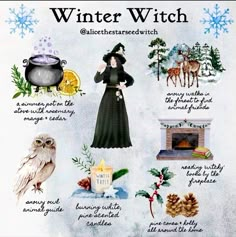 December Witchcraft, Seasonal Witchcraft, Winter Witchcraft, Witch Routine, Daily Witchcraft, December Magic, Witch Info, Witch Types