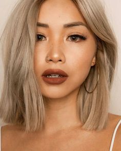 Hair Color Asian, Blonde Asian, Cool Short Hairstyles, Haircut Styles, Brown Blonde Hair, Short Hairstyle, Asian Hair, Hair Envy