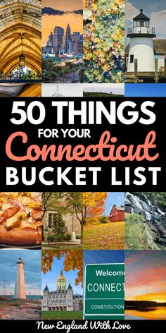 the cover of 50 things to see and do for your confected bucket list