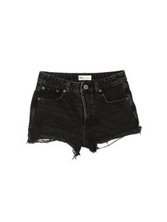 Zara Denim Shorts Size: 4 Bottoms - used. 100% Cotton, Hearts | Zara Denim Shorts: Black Hearts Bottoms - Size 4 Clothes Png Bottoms, Style Black Shorts, Hogwarts Clothes, Shorts Png, Short Black Shorts, Bottoms Outfit, Zara Clothes, Short Zara, Clothing Png