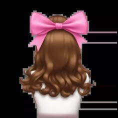 AI Emoji Generator Open Hairstyles, Pink Bow, Blonde, Hair, Pink