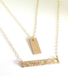 Layered Initial Gold Necklace multistrand Gold Chain Necklace Simple Delicate Double Layer Necklace 14k Gold  Gift for wife Sterling Silver by LillaDesigns on Etsy https://www.etsy.com/listing/585092280/layered-initial-gold-necklace Initial Gold Necklace, October Birthstone Necklace, Double Layer Necklace, Gemstone Choker, Gold Bond, Layer Necklace, Initial Necklace Gold, Tourmaline Necklace, Necklace Simple