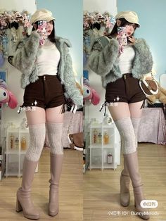 Outfits Dr, High Socks Outfits, Youtuber Dr, Outfit Modest, Women Portrait, Fashion Kawaii, Photo Cute, Girl Fashion Style, Outfit Korean