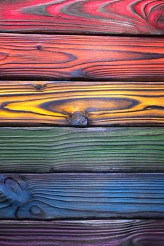 multicolored wooden planks with different colors