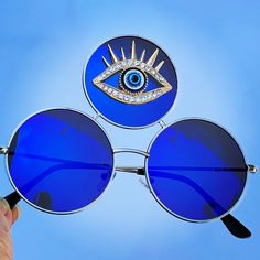 Evil Eye Outfit, Rave Sunglasses, Third Eye Sunglasses, Rave Glasses, Festival Sunglasses, Funky Glasses, Edm Outfits, Hanging With Friends, The Baddest