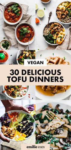 the cover of vegan's 30 delicious top - down dinners, including soups and salads