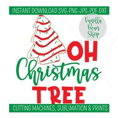 christmas tree cutting machine sublimation and printable cut file for silhouette or cricut