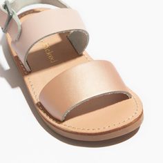 Rose Gold with Blush Sanibel Sandal sanibel sandal Kids Sandal Freshly Picked, Girls Boutique, Bottle Bag, Girls Sandals, Kids Sandals, Open Toe Sandals, Toe Sandals, Gold Leather