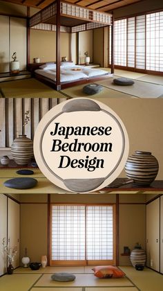 The Art of Japanese Bedroom Design: Transform Your Space   Discover the serene charm of Japanese interior design. Incorporate these key elements into your bedroom for a calming and harmonious atmosphere.  #JapaneseDesign #SereneLiving #InteriorHarmony Japanese Bedrooms, Traditional Japanese Bedroom, Modern Japanese Bedroom, Japanese Minimalist Bedroom, Modern Japanese Design, Japanese Bedroom Design, Zen Bedroom Ideas, Low Platform Bed, Japanese Bedroom