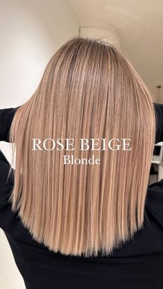 DW CREATIVE GROUP | Rose Beige Blonde 🥀🤎 A blend of light hues with a touch of beige and a note of pink. A subtle color combination that resembles a rose… | Instagram Subtle Rose Gold Hair Blonde, Rose Beige Blonde Hair, Blonde Rose Gold Hair, Light Rose Gold Hair Blonde, Warm Autumn Hair Color Blonde, Rose Beige Hair, Blonde Toner Shades, Pinky Blonde, Blush Blonde Hair