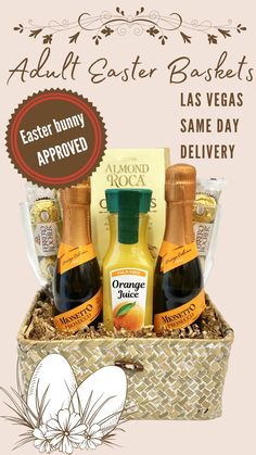 The Mimosa Moments Gift Basket is available for same-day delivery in Las Vegas, Nevada. To create your Custom Champagne Gift Basket, call 702-214-1221. Mimosa Gift Basket, Mimosa Gift, Champagne Gift Basket, Champagne Gift Baskets, Christmas Eve Crate, Adult Easter Baskets, Vegas Gifts, Unique Easter Baskets, Perfect Gift Basket