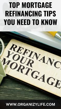 a keychain with the words top mortgage refinacing tips you need to know