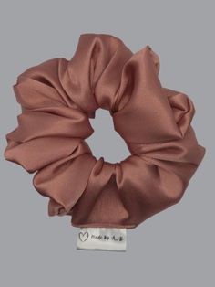 Hair scrunchie approx 4-5 inches wide with 8 inches of elastic.  Material: 98% Polyester 2% Elastane Pink Scrunchie, Pink Satin, Hair Ties, Festival Season, Scrunchies, 20 Cm, Bathing Beauties, Satin, Elastic