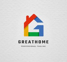 the logo for a professional tagline company that has been designed to look like a house