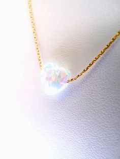 Opal heart necklace , white opal gold necklace , white opal gemstone charm necklace , geniune opal h White Heart-shaped Crystal Necklace Gift, White Heart-shaped Crystal Necklace For Gift, Dainty White Heart Pendant Necklace, White Heart-shaped Jewelry Gift For Her, Dainty White Opal Jewelry, Dainty White Heart-shaped Necklace, Delicate White Heart-shaped Jewelry, Gold Opal Charm Necklace As Gift, White Opal Pendant Jewelry