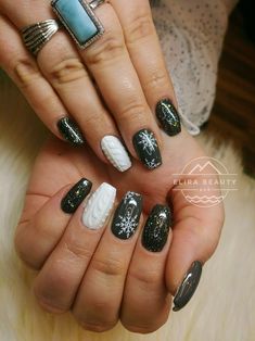 Christmas Nails Sweater, Sweater Nails Christmas, Cheetah Nail Designs, Nail Artwork, Hard Gel Nails, Pastel Nails Designs, Waxing Services