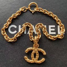 In Very Good Condition. I Will Include Chanel Box For Any Chanel Purchase. This Is An Extreme Rare Chanel Necklace Only Available In 1993’s Collection. There Are Other Styles That The Price Is More Friendly. But For This Style Price Is Firm. No Offer, Thank You. Elegant Formal Necklace With Gold-tone Logo Plaque, Luxury Gift Necklace With Gold-tone Logo Plaque, Chanel Jewelry Necklace, Chanel Box, Chanel Necklace, Chanel Jewelry, Gold Plated Necklace, Vintage Chanel, Womens Jewelry Necklace