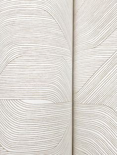 Meandering deeply textural lines form a flexible intermix of abstract beauty and organic shape within the motion of pattern Fine Line Geometric, shown in taupe brown on white. This Fine Line Geometric Wallpaper measures approximately 27 inches wide by 27 feet long, measuring approximately 60.8 square feet per roll. Finding beauty in this extraordinary organic world. Transitional Wallpaper, Abstract Beauty, A Street Prints, Candice Olson, Contemporary Wallpaper, Magnolia Homes, Brick And Stone, Cole And Son, Geometric Wallpaper