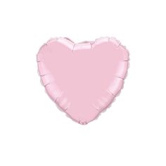 a pink heart shaped balloon on a white background