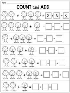 the worksheet for addition and subtraction with numbers to 10 on it