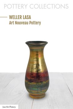 an art nouveau pottery vase is shown on the cover of potter's collection catalogue