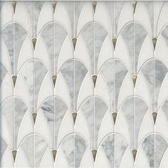 an art deco tile design with white and grey colors