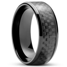 * Carbon fibre inlay 
 * Surgical-grade stainless steel
 * Titanium nitride coating Fall Rings, S Ring, Silicone Rings, Ceramic Rings, Stainless Steel Ring, Titanium Rings, Black Colour, Black Stainless Steel, Men's Rings