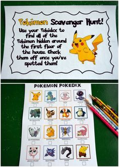 the pokemon scaver hunt is an easy and fun activity for kids to practice their spelling skills