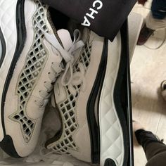 Chanel Sneakers Women Worn Only Once , Small Scuff On One. Guarantee Authentic And Comes With Dust Bag. Shoes Chanel, Chanel Sneakers, Sneakers Women, Chanel Shoes, Womens Shoes Sneakers, Black Gray, Womens Sneakers, Dust Bag, Black And Grey