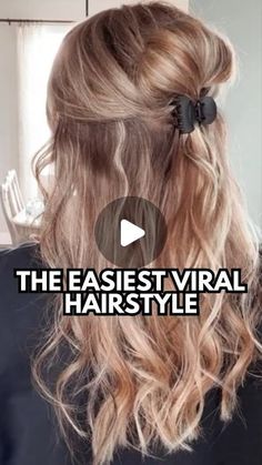 Easy Hair Tutorials | Hairstyles | Hair Growth on Instagram: "Save this easy claw clip hairstyle for fall and winter, it’s so good!👌🏻  In case you’re new here, hi, I’m Mandi & I think we just became best friends!👯‍♀️ Think of me as your virtual hair bestie, here to help you easily style, strengthen and grow your hair. I specialize in customized haircare and routines and help people fall in love with their hair again. 💁🏼‍♀️  Comment HAIR GOALS below and I’ll DM you for a 🆓 hair consult where I’ll assess your hair type, goals & needs and put together a custom regimen & routine recommendation for you to help you reach them!   My personal hair transformation is pinned at the top of my page and is proof that what I recommend works! 🙌🏻   Hugs + Happy Hair 🥂  #hairgoals #hairstyle #hairs Hair Clip Hairstyles Medium Length, Easy Styles For Long Hair, Work Hairstyles For Long Hair, Easy Claw Clip Hairstyles, Hair Clip Tutorial, Hair Clips Hairstyles, Easy Hair Tutorials, Claw Clip Hairstyles, Claw Clip Hairstyle