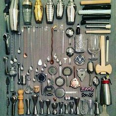 an assortment of kitchen utensils and spoons