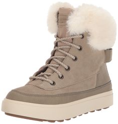 PRICES MAY VARY. Waterproof membrane bootie construction Lace-up boot Exposed faux fur cuff Faux fur lining and faux fur sockliner Rubber outsole Cute Winter Boots Outfits, Daily Winter Boots, Winter Boots For Women, Womens Winter Boots Snow, Winter Boots Women Snow, Cute Winter Boots, Winter Hiking Boots, Winter Boots Outfits, Koolaburra By Ugg