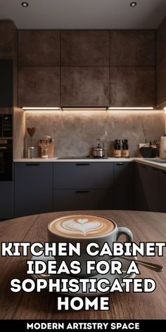 kitchen cabinet ideas for a sophisticated home - modern artistry space cover image with coffee art