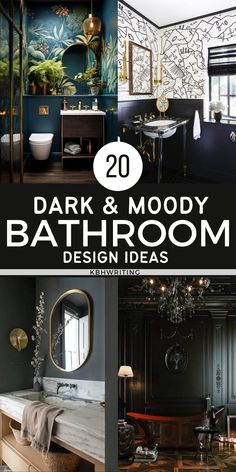 the top 20 dark and moody bathroom design ideas for your home or office in 2020