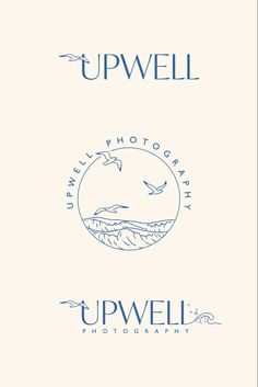 two logos for upwell photography