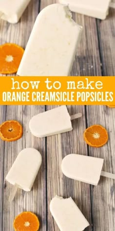 how to make orange creamsice popsicles