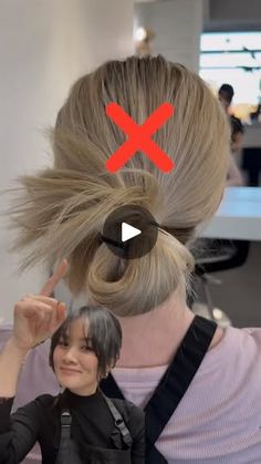 1K views · 356 reactions | Need a quick yet elegant look? Try this easy low bun hack that only takes a few minutes but looks like you spent way more time on it. Perfect for busy days or last-minute events. 

Follow along for more simple styling tips that deliver big impact! 💁‍♀️✨

 #LowBunHack #EasyHairTutorial #QuickUpdo | Thuy Pham | BLONDING & EXTENSIONS SPECIALIST Easy Low Bun, Quick Updos, Low Bun, Style Mistakes, Like You, Take That