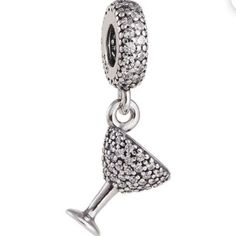 Martini Cocktail Cz Dangle Charm 925 Silver Brand New Bead Is Fully Compatible With Major Brand 3mm European Charm Bracelets And Necklaces - Pandora, Troll, Chamilia, Kay, Carlo Biagi, Tedori, Zable Bracelets. Quantity: 1pc, Listing Only For 1 Charm, Not Including The Bracelet. I Love Offers! Faux Pearl Jewelry, Pink Gemstones Ring, Pandora Jewelry Charms, Cultured Pearl Bracelet, Dog Earrings, Pearl Jewelry Sets, Bracelets And Necklaces, Jewelry Charms, Martini Cocktail