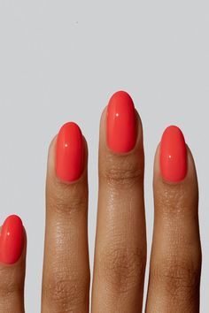 Classy Summer Nails Simple, Coral Nails, Hello Nails, Formal Nails, Smink Inspiration, Colorful Nails, Nail Colours, Nature Tattoos, Prom Nails