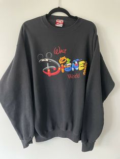 Vintage Walt Disney World Mickey Inc Sweater Disneyland Made in USA Fleece Lined  Excellent vintage condition with no stains, holes, or tears, may have some color fading Size XL  Measurements approx.: Underarm to underarm: 26” Length: 30” Sleeve length: 26” Disney Letter Print Sweatshirt For Winter, Disney Letter Print Sweatshirt For Streetwear, Casual Winter Sweatshirt For Disney Fan Events, Disney Long Sleeve Sweatshirt For Streetwear, Disney Trip Outfits, Disney Outfits Women, Disney Princess Outfits, Disney Themed Outfits, Disney Vintage