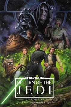 the poster for star wars return of the jedi